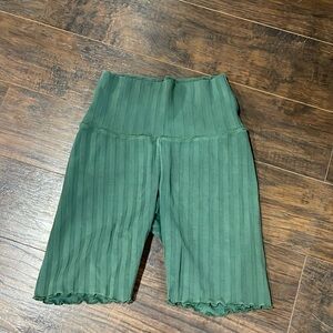 Aerie Ruffle Trim Bike Shorts